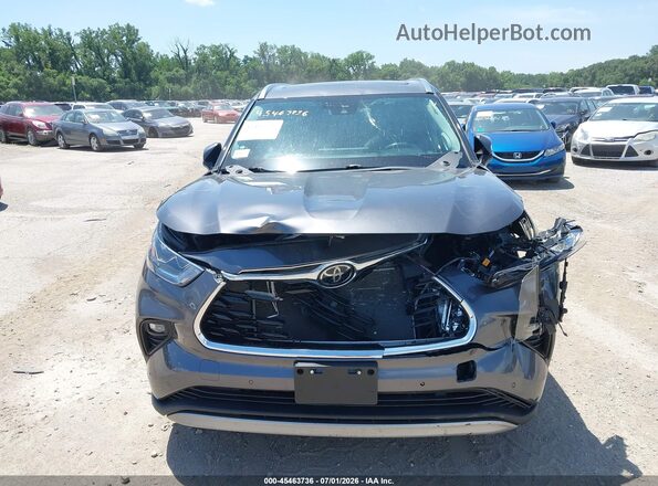 5TDFZRBH2MS135927 2021 TOYOTA HIGHLANDER Gray Vista del cuadro de instrumentos