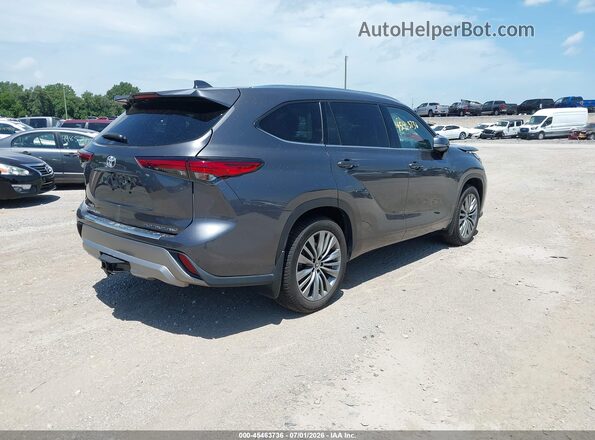5TDFZRBH2MS135927 2021 TOYOTA HIGHLANDER Gray Trasero derecho