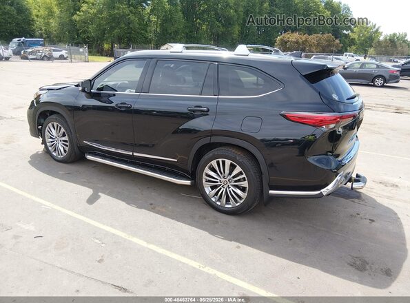 5TDFZRBH2NS190556 2022 TOYOTA HIGHLANDER Black Հետևի ձախ