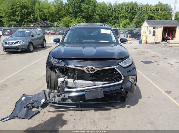 5TDFZRBH2NS190556 2022 TOYOTA HIGHLANDER Black Սարքավորումների վահանակի տեսք
