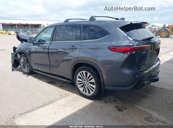 5TDFZRBH2NS214192 2022 TOYOTA HIGHLANDER Gray უკანა მარცხენა