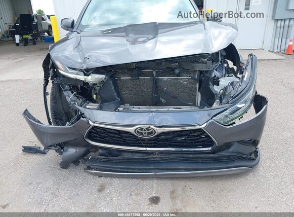 5TDFZRBH2NS214192 2022 TOYOTA HIGHLANDER Gray წინა ხედი
