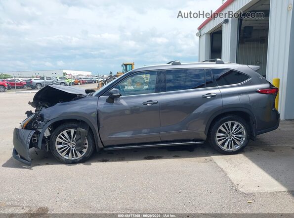 5TDFZRBH2NS214192 2022 TOYOTA HIGHLANDER Gray სალონის 360-გრადუსიანი ხედი