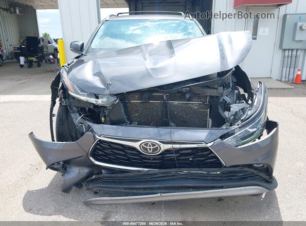 5TDFZRBH2NS214192 2022 TOYOTA HIGHLANDER Gray ხელსაწყოთა პანელის ხედი