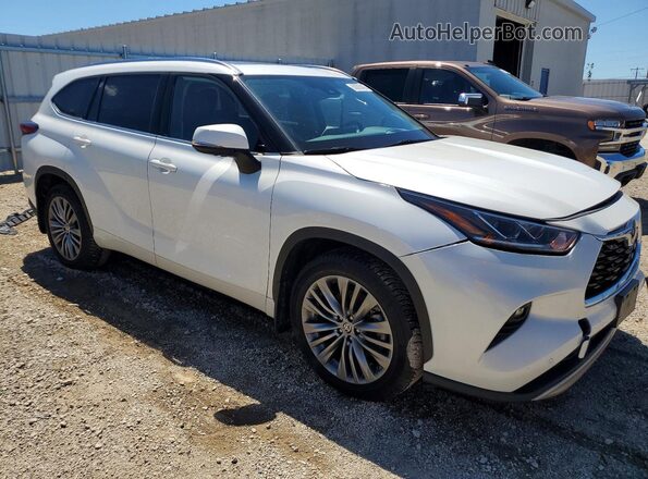 5TDFZRBH3LS021577 2020 TOYOTA HIGHLANDER White Передня права чверть
