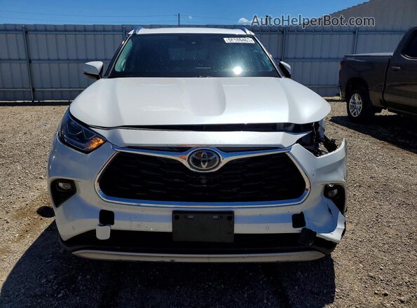 5TDFZRBH3LS021577 2020 TOYOTA HIGHLANDER White Вид спереду