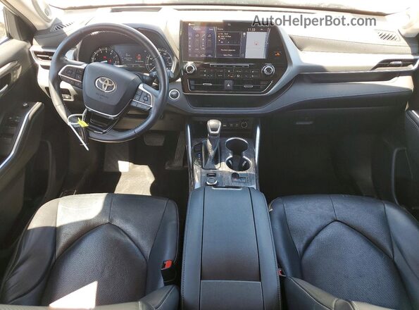 5TDFZRBH3LS021577 2020 TOYOTA HIGHLANDER White Вид панелі приладів