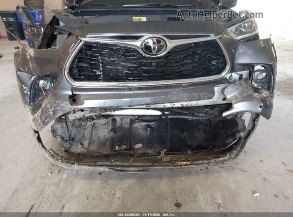 5TDFZRBH3NS210863 2022 TOYOTA HIGHLANDER Gray Widok z przodu