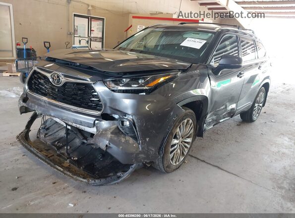 5TDFZRBH3NS210863 2022 TOYOTA HIGHLANDER Gray Przód lewy