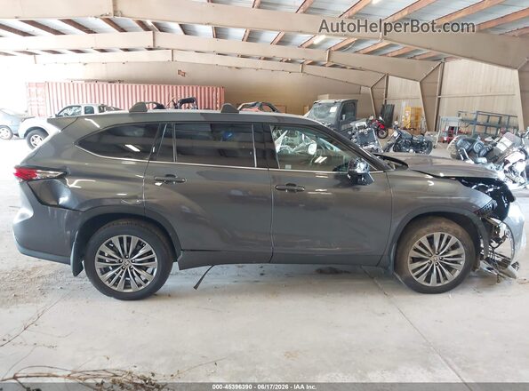 5TDFZRBH3NS210863 2022 TOYOTA HIGHLANDER Gray Widok wnętrza 360 stopni
