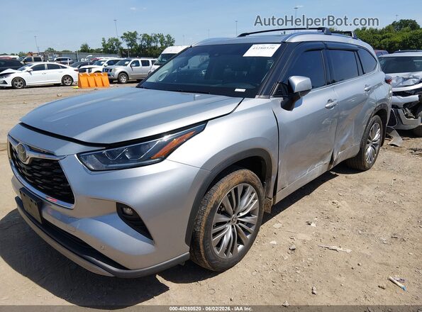 5TDFZRBH5LS000133 2020 TOYOTA HIGHLANDER Серый Передняя левая четверть