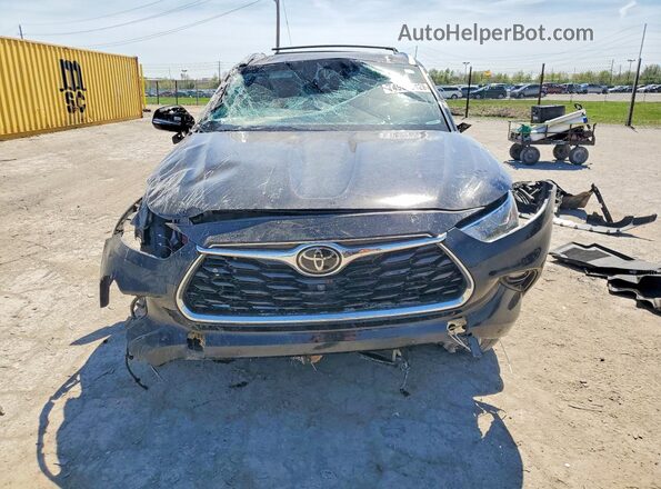 5TDFZRBH5MS148705 2021 TOYOTA HIGHLANDER Black Front view