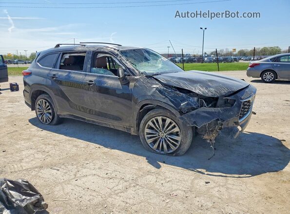 5TDFZRBH5MS148705 2021 TOYOTA HIGHLANDER Black Front right