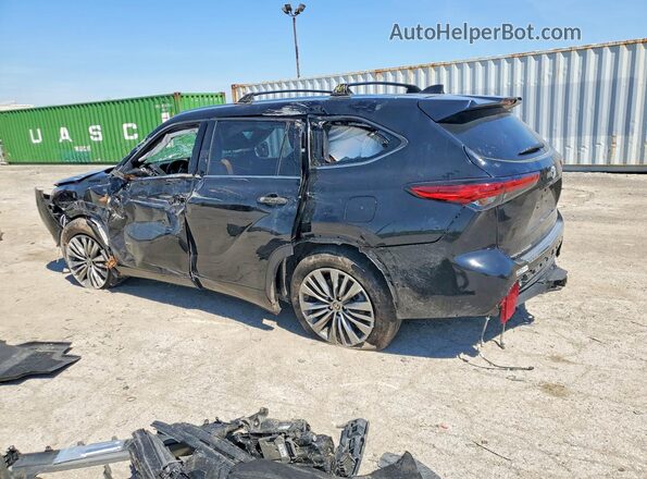 5TDFZRBH5MS148705 2021 TOYOTA HIGHLANDER Black Rear left