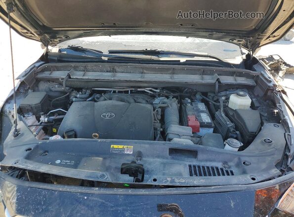 5TDFZRBH5MS148705 2021 TOYOTA HIGHLANDER Black Engine compartment view