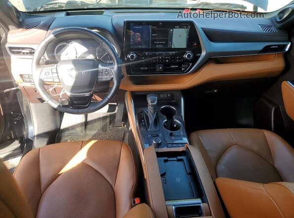 5TDFZRBH5NS168874 2022 TOYOTA HIGHLANDER Black Vista del salpicadero