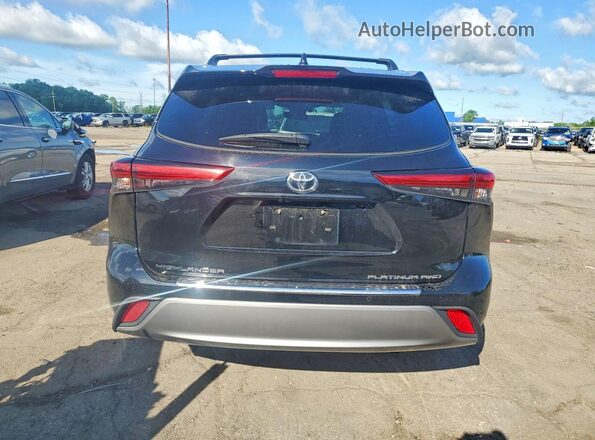 5TDFZRBH5NS168874 2022 TOYOTA HIGHLANDER Black Vista trasera