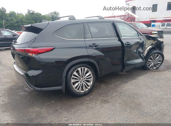 5TDFZRBH6NS206242 2022 TOYOTA HIGHLANDER Black Rear right