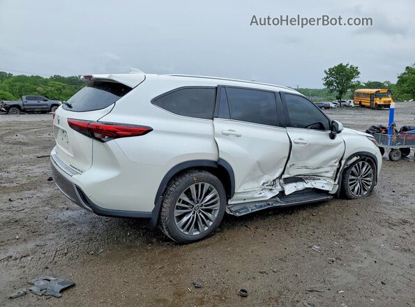5TDFZRBH7LS031030 2020 TOYOTA HIGHLANDER White Задня права чверть