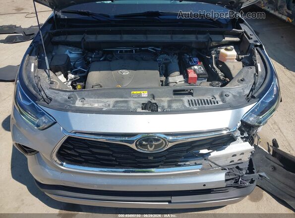5TDFZRBH7LS045400 2020 TOYOTA HIGHLANDER Silver Widok z tyłu