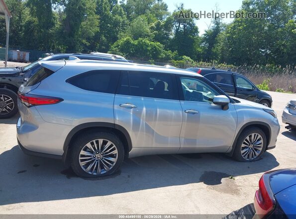 5TDFZRBH7LS045400 2020 TOYOTA HIGHLANDER Silver Widok wnętrza z tyłu