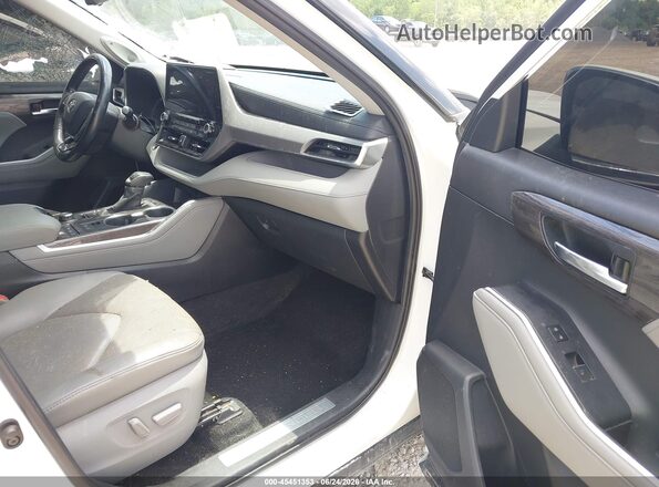 5TDFZRBH8LS001504 2020 TOYOTA HIGHLANDER White Սալոնի դիմացի տեսք