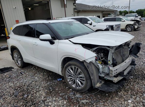 5TDFZRBH8NS220983 2022 TOYOTA HIGHLANDER White Delantero derecho