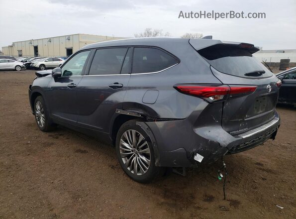 5TDFZRBH9LS052090 2020 TOYOTA HIGHLANDER Серый Задняя левая четверть