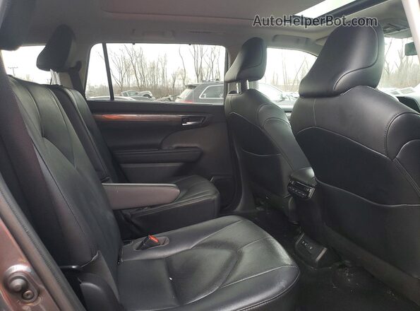 5TDFZRBH9LS052090 2020 TOYOTA HIGHLANDER Серый Вид задней части салона