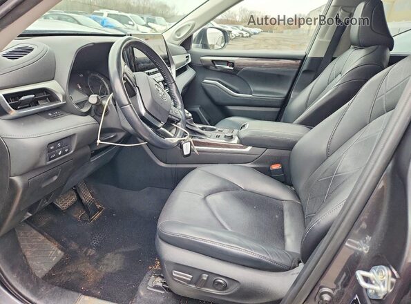 5TDFZRBH9LS052090 2020 TOYOTA HIGHLANDER Серый Вид салона спереди