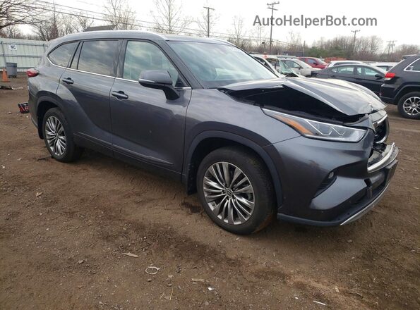 5TDFZRBH9LS052090 2020 TOYOTA HIGHLANDER Серый Передняя правая четверть