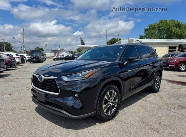 5TDGARAH0MS012401 2021 TOYOTA HIGHLANDER Черный Задняя левая четверть