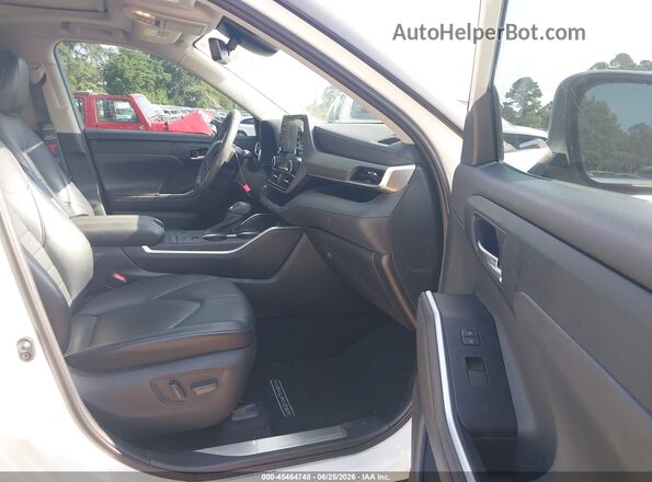 5TDGARAH6MS506875 2021 TOYOTA HIGHLANDER White Widok wnętrza z przodu