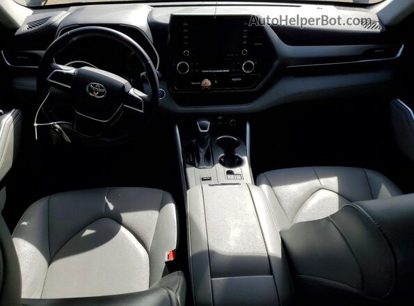 5TDGARAH9MS012090 2021 TOYOTA HIGHLANDER Black Вид панелі приладів