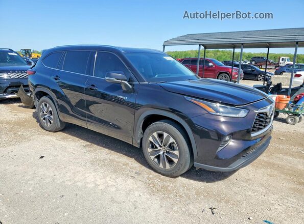 5TDGARAH9MS012090 2021 TOYOTA HIGHLANDER Black Передня права чверть