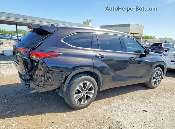 5TDGARAH9MS012090 2021 TOYOTA HIGHLANDER Black Задня права чверть