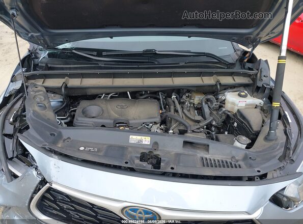 5TDGARAHXMS009229 2021 TOYOTA HIGHLANDER Gray Հետևի տեսք