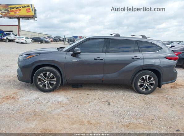 5TDGBRCH5MS036090 2021 TOYOTA HIGHLANDER Gray სალონის 360-გრადუსიანი ხედი