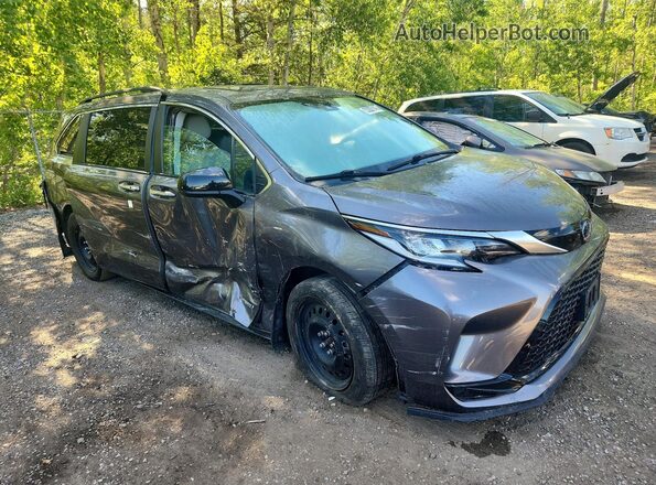 5TDGSKFC1MS016118 2021 TOYOTA SIENNA Gray 