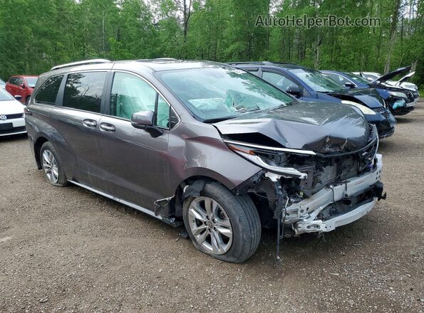 5TDGSKFC2NS067063 2022 TOYOTA SIENNA Charcoal Delantero derecho