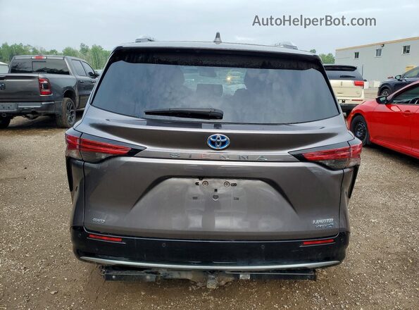 5TDGSKFC2NS067063 2022 TOYOTA SIENNA Charcoal Vista trasera