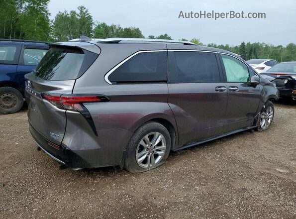 5TDGSKFC2NS067063 2022 TOYOTA SIENNA Charcoal Trasero derecho