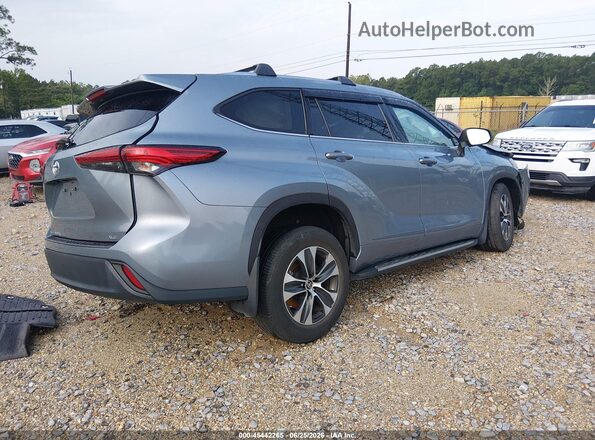 5TDGZRAH2MS085276 2021 TOYOTA HIGHLANDER Blue Rear right