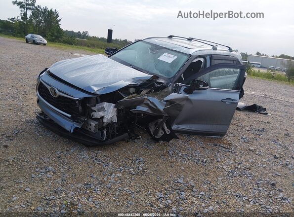 5TDGZRAH2MS085276 2021 TOYOTA HIGHLANDER Blue Front left