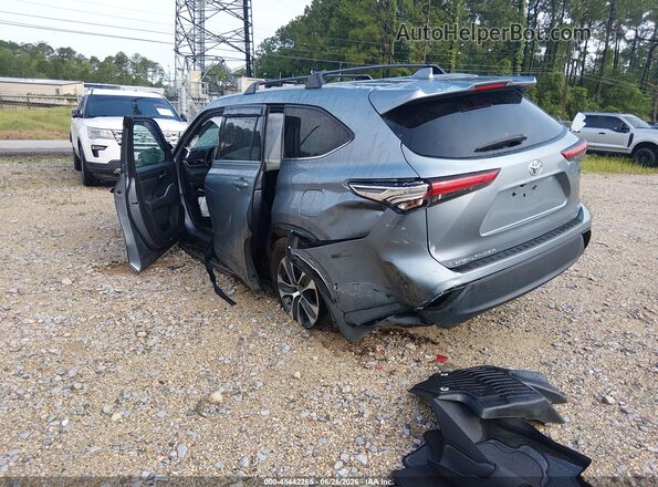5TDGZRAH2MS085276 2021 TOYOTA HIGHLANDER Blue Rear left