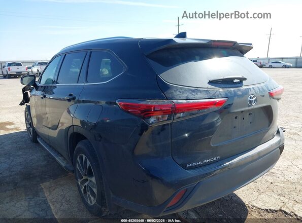 5TDGZRAH2MS536691 2021 TOYOTA HIGHLANDER Black Задня ліва чверть