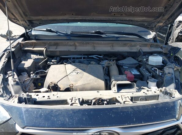 5TDGZRAH2MS536691 2021 TOYOTA HIGHLANDER Black Вид ззаду
