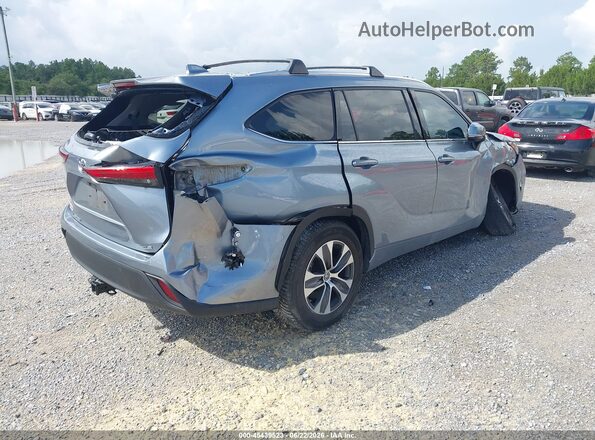 5TDGZRAH3MS051024 2021 TOYOTA HIGHLANDER Light Blue Հետևի աջ