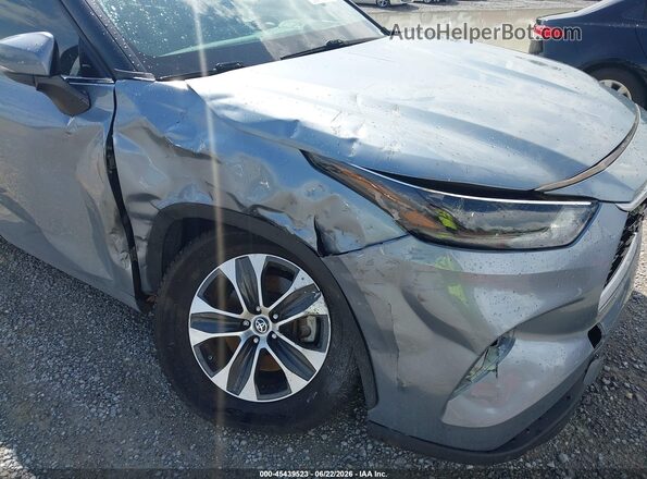 5TDGZRAH3MS051024 2021 TOYOTA HIGHLANDER Light Blue Դիմացի տեսք