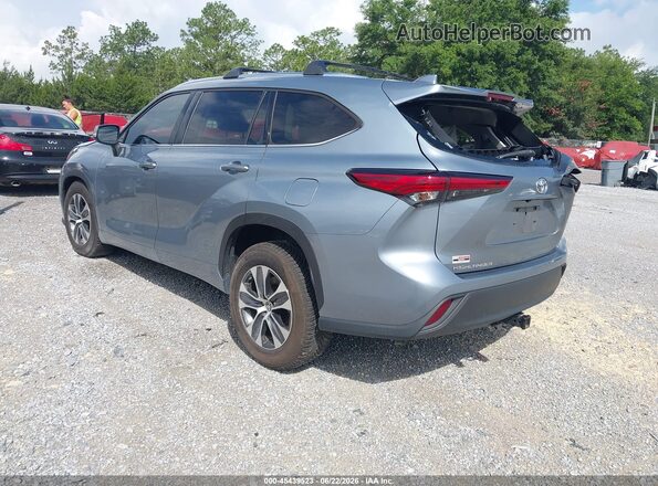 5TDGZRAH3MS051024 2021 TOYOTA HIGHLANDER Light Blue Հետևի ձախ